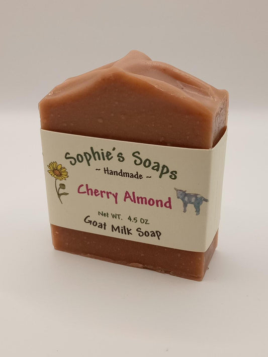Cherry Almond Goat Milk Soap: Handmade Artisan Soap