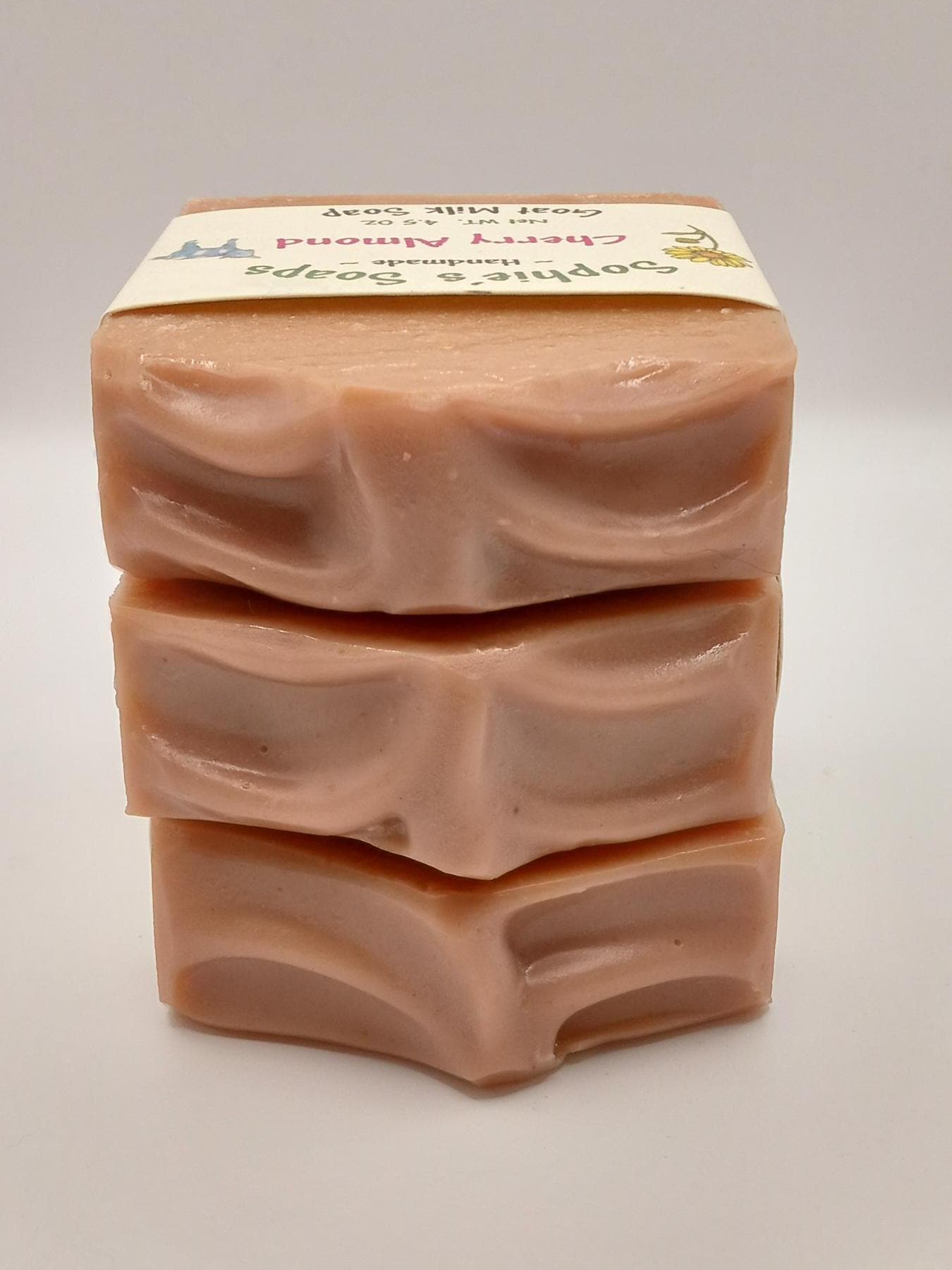Cherry Almond Goat Milk Soap: Handmade Artisan Soap