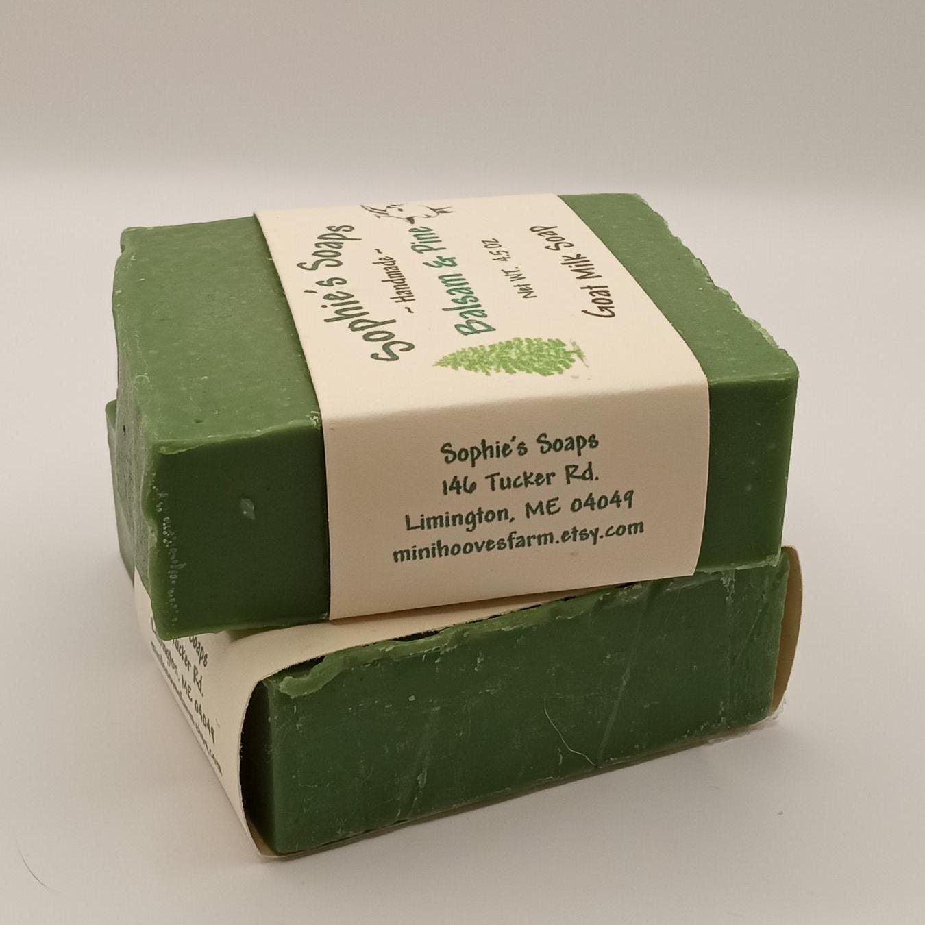 Maine-Made Balsam & Pine Soap - Luxurious Lather for Him
