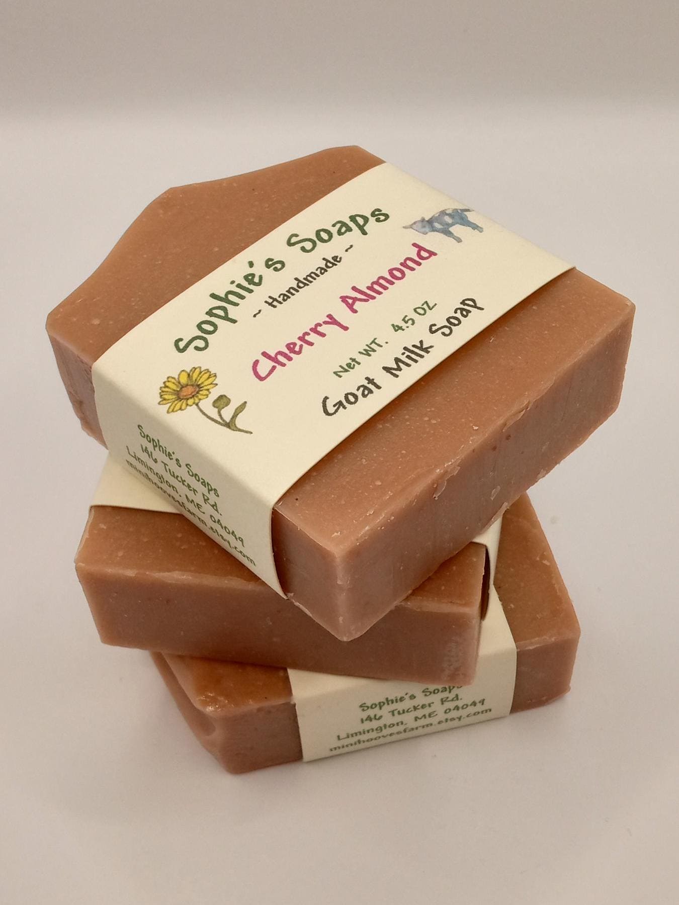 Cherry Almond Goat Milk Soap: Handmade Artisan Soap