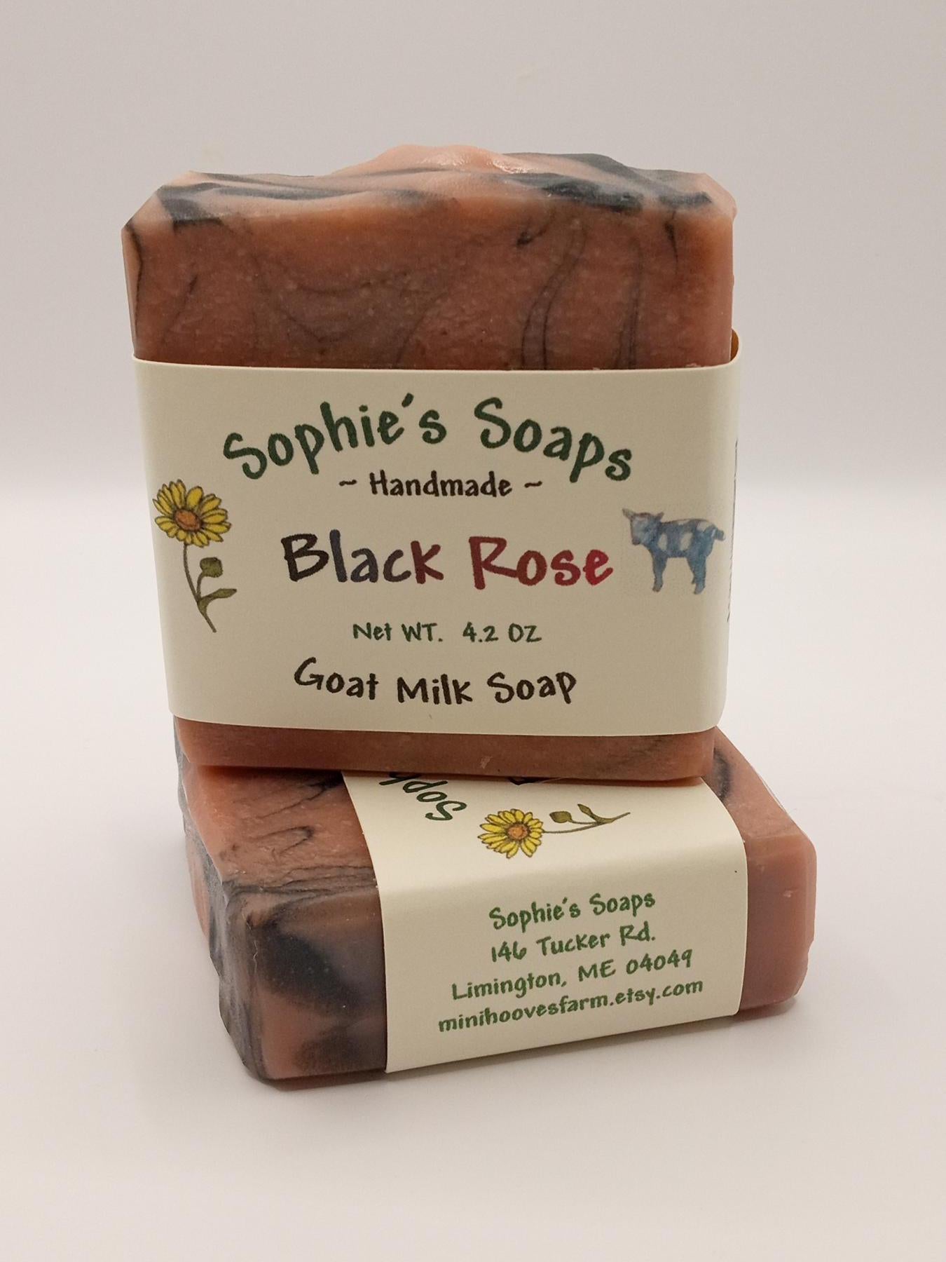 Black Rose Goat Milk Soap - Maine Artisan Soap