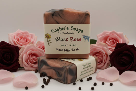 Black Rose Goat Milk Soap - Maine Artisan Soap