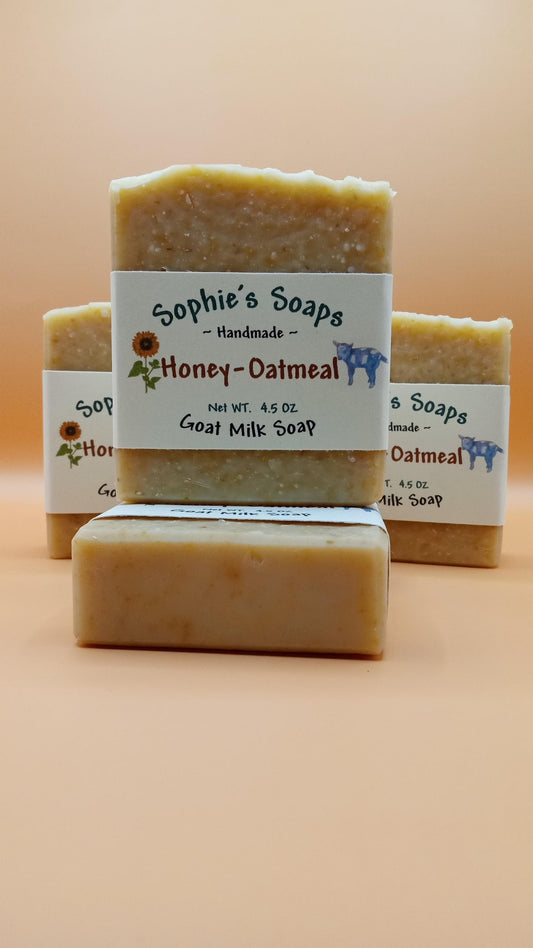 Honey Oatmeal Goat Milk Soap - Artisan Soap